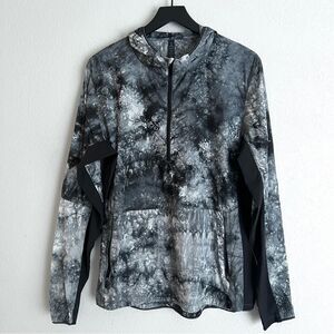 Lululemon Mens Lost In The Hustle Anorak Size M Grey Black